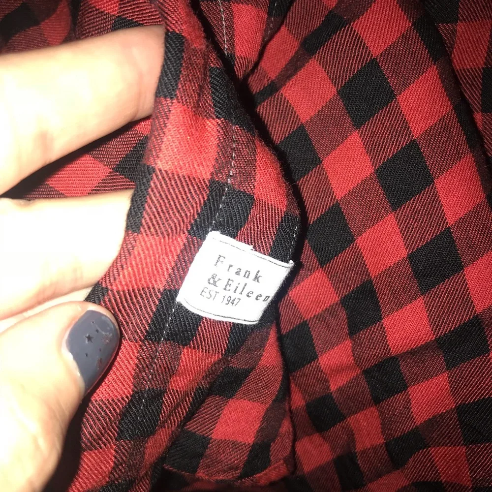 Frank & Eileen “Eileen” Shirt Plaid Button Down L Buffalo Check - Picture 7 of 9